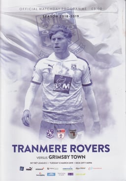 Tranmere Rovers v Grimsby Town Match Programme 2019-03-12